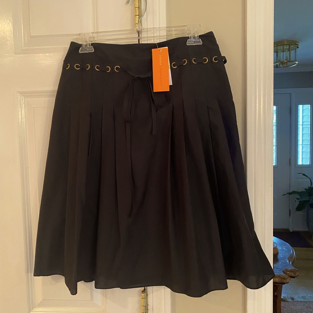 Brand New With Tags. Black A-line Cynthia Steve Skirt. Size 4.